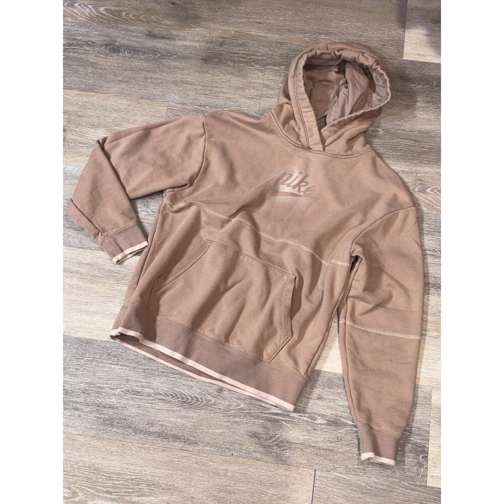 Nike Hoodie Nutmeg And Pink Oversized Comfortable Casual Elevated Basic
